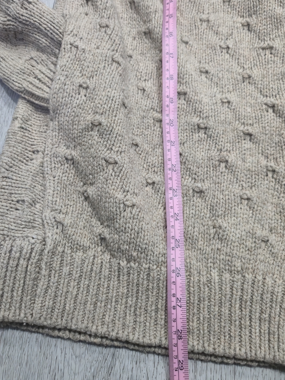 Vince Tuck Stitch Yak Wool Cardigan Taupe Shawl Collar S - Picture 12 of 15